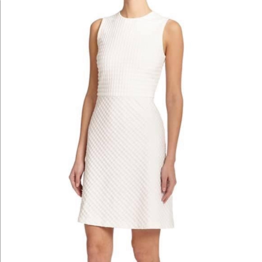 Theory raneid dress. White. Size 8